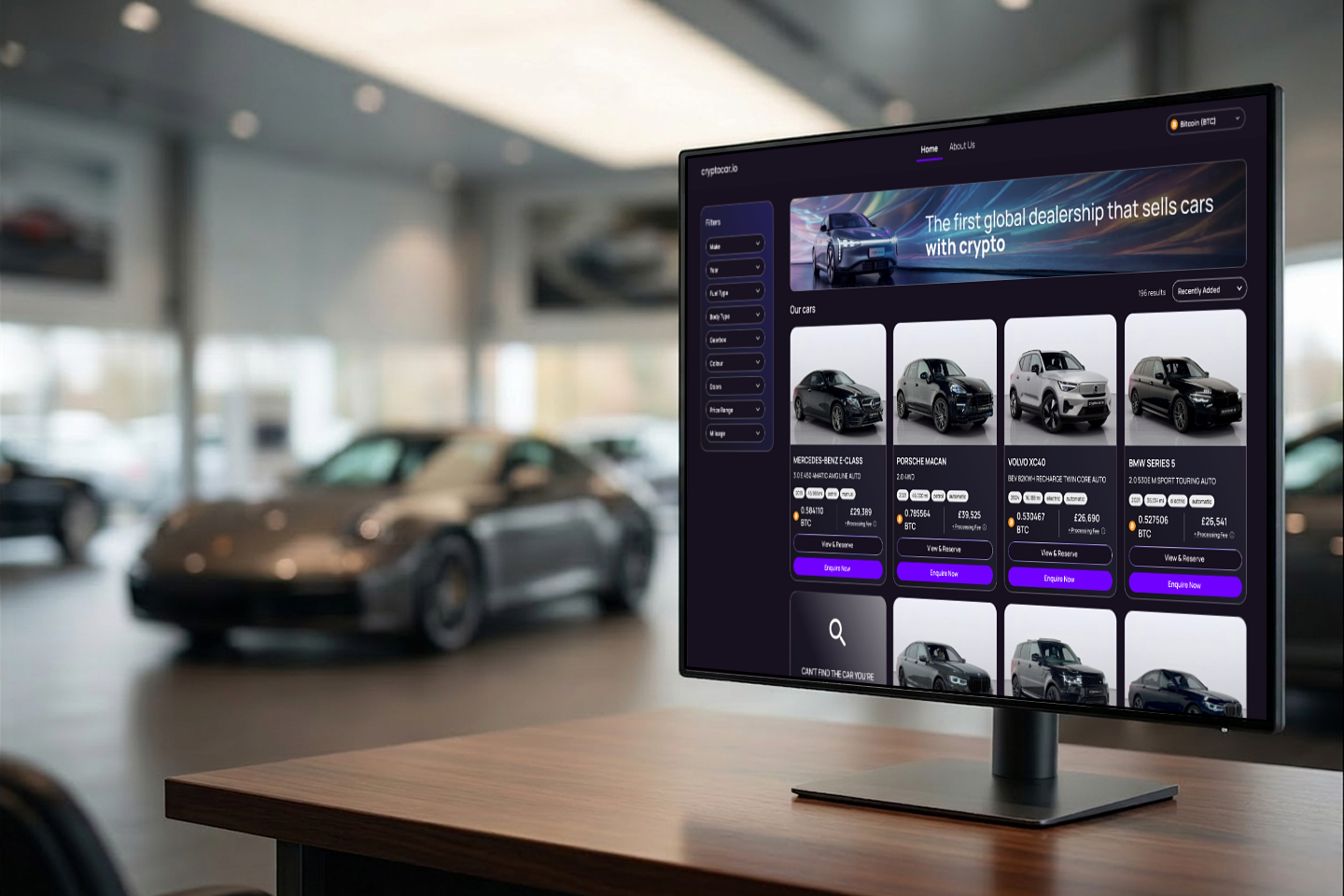 Crypto e‑commerce web app