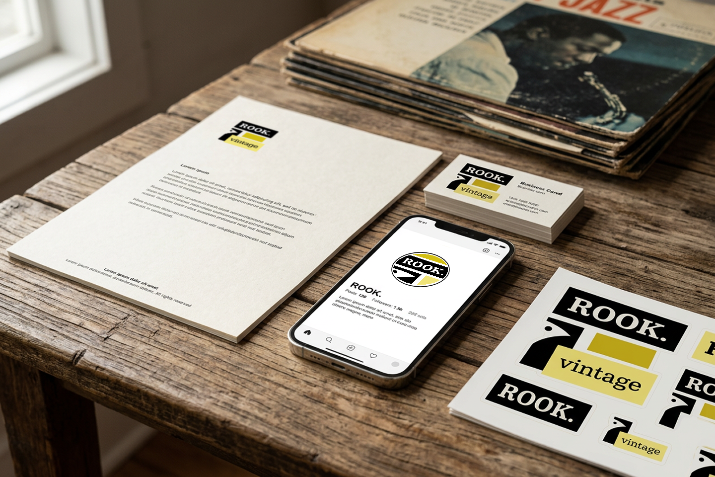 Vintage-inspired identity